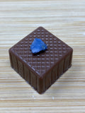 Handmade Milk chocolate with crystallised violet fondant