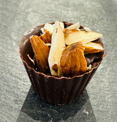 Handmade Dark chocolate Almond Nuts in dark