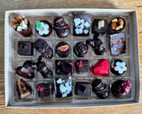 Christmas Chocolate Box with 24 Handmade Chocolates - Large Size