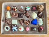 Christmas Chocolate Box with 24 Handmade Chocolates - Large Size