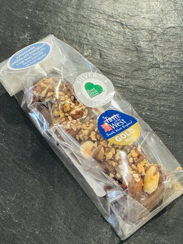 Handmade MILK chocolate Mixed Nuts Praline and Soft caramel BAR