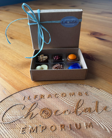 Chocolate Box with 6 Handmade Chocolates