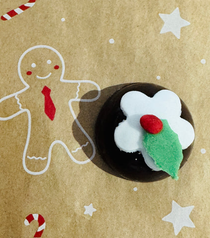 CHRISTMAS Cake Handmade Dark chocolate