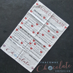 T-Towel With I Love Chocolate in various languages