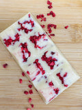 Deluxe White Chocolate Bar with Raspberry crumble