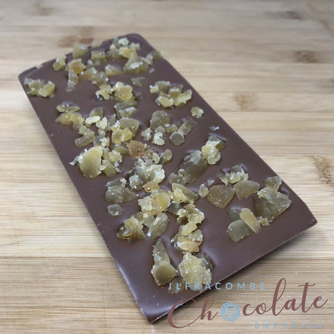 Deluxe Milk Chocolate with Crystalized Ginger Bar