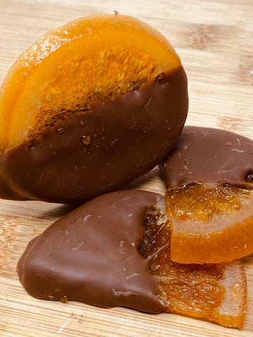 Orange Slices hand dipped with Milk Chocolate